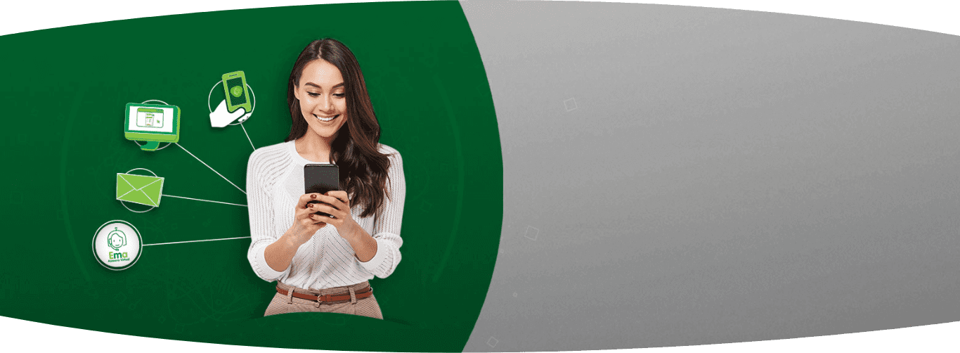 Escríbenos al 302 300 0115 y contacta a Ema nuestra asesora virtual, estará siempre disponible para ayudarte. La imagen de este banner muestra a una mujer utilizando los servicios de asistencia virtual EPM en su celular Escríbenos al 302 300 0115 y contacta a Ema nuestra asesora virtual, estará siempre disponible para ayudarte. La imagen de este banner muestra a una mujer utilizando los servicios de asistencia virtual EPM en su celular